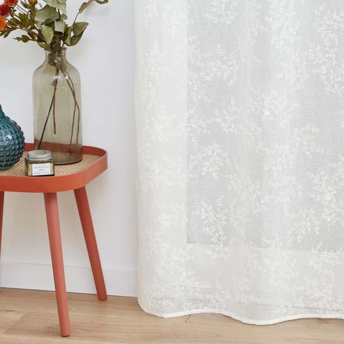 Rideau Voilage à Oeillets "karla" 140x280cm Blanc