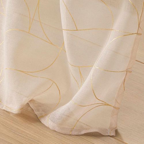 Rideau Voilage à Oeillets "louxor" 140x240cm Beige