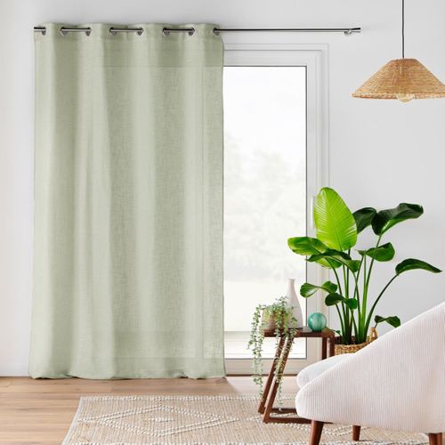 Rideau Voilage à Oeillets "cloris" 140x240cm Sauge