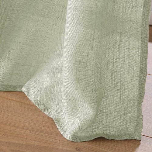 Rideau Voilage à Oeillets "cloris" 140x240cm Sauge