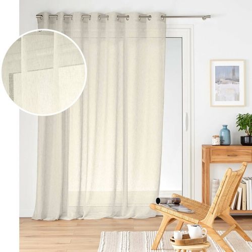 Rideau Voilage à Oeillets "carlin" 240x240cm Lin