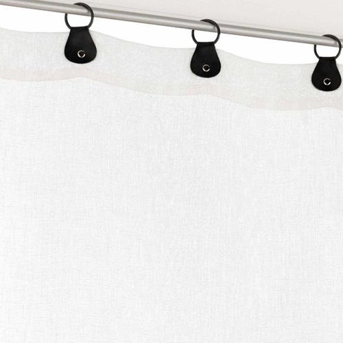 Paire De Voilages à Anneaux "linka" 60x160cm Blanc