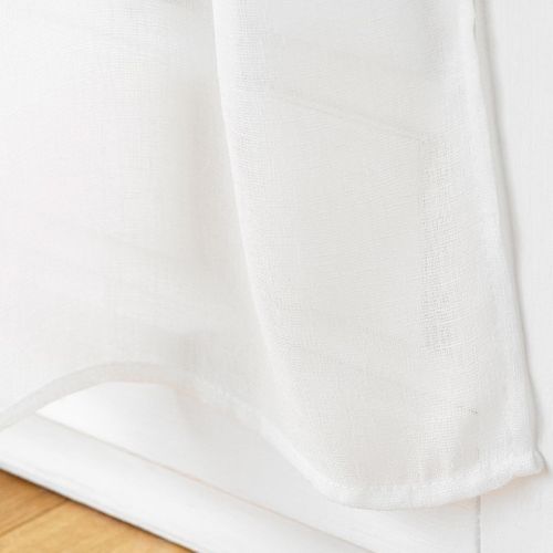 Paire De Voilages à Oeillets "minalisa" 60x120cm Blanc