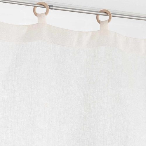 Paire De Voilages à Oeillets "minalisa" 60x160cm Blanc