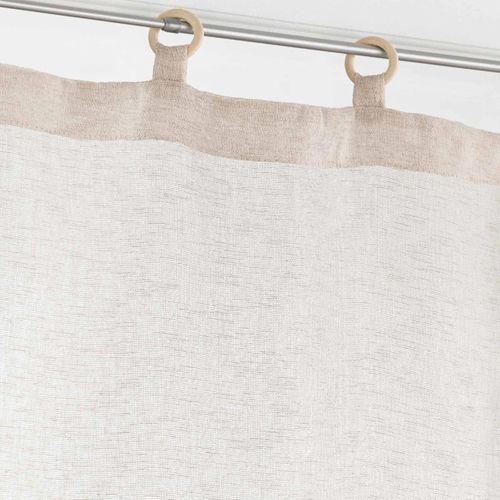 Paire De Voilages à Oeillets "minalisa" 60x160cm Lin