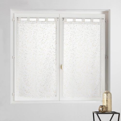 Paire De Voilages à Passants "maissa" 60x160cm Doré