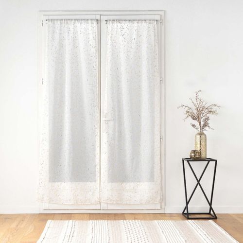 Paire De Voilages Passe-tringle "maissa" 70x200cm Doré