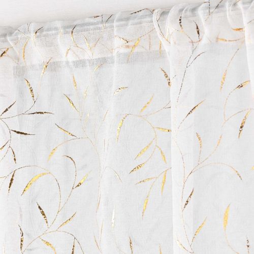 Paire De Voilages Passe-tringle "maissa" 70x200cm Doré