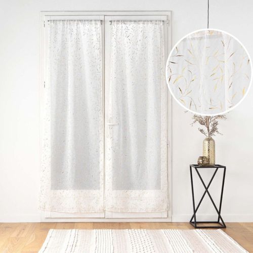 Paire De Voilages Passe-tringle "maissa" 70x200cm Doré