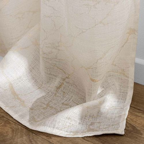 Rideau Voilage à Oeillets "marius" 140x280cm Beige