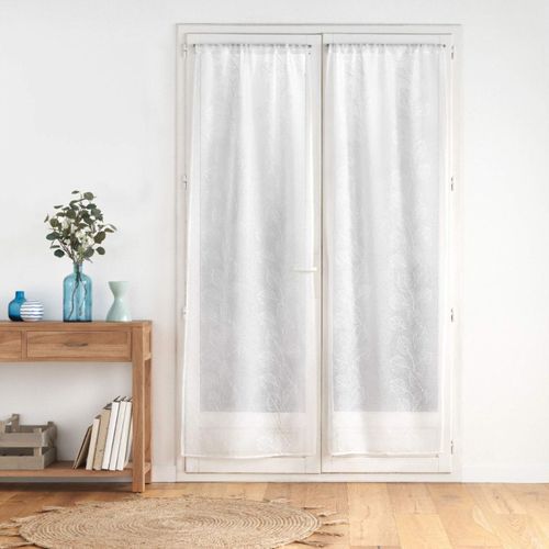 Paire De Voilages Passe-tringle "edenia" 70x240cm Blanc