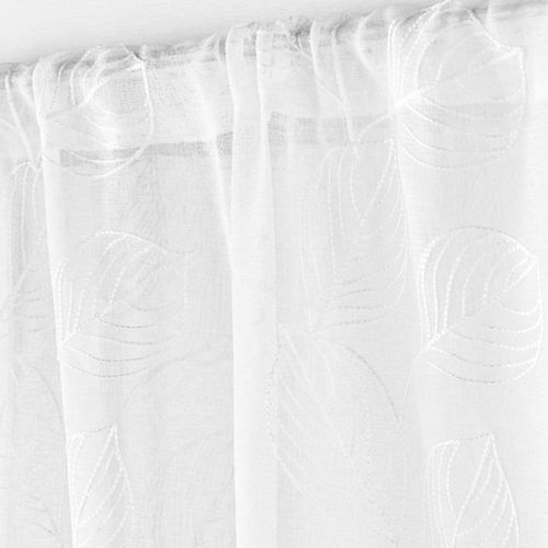 Paire De Voilages Passe-tringle "edenia" 70x240cm Blanc