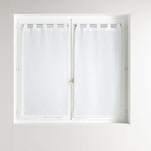 Paire De Voilages à Passants "luminea" 60x160cm Blanc