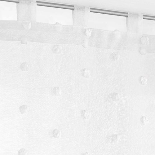 Paire De Voilages à Passants "pompinou" 60x120cm Blanc