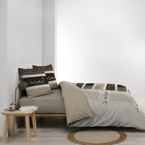 Parure De Lit 3 Pièces "so Natural" 200x200cm Marron