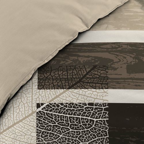 Parure De Lit 3 Pièces "so Natural" 200x200cm Marron