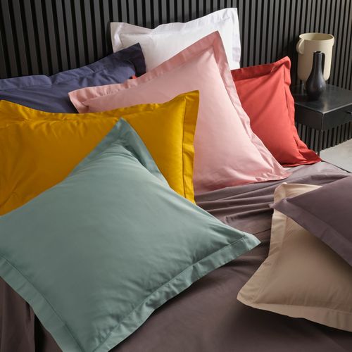 Taie D'oreiller "percaline" 50x70cm Terracotta