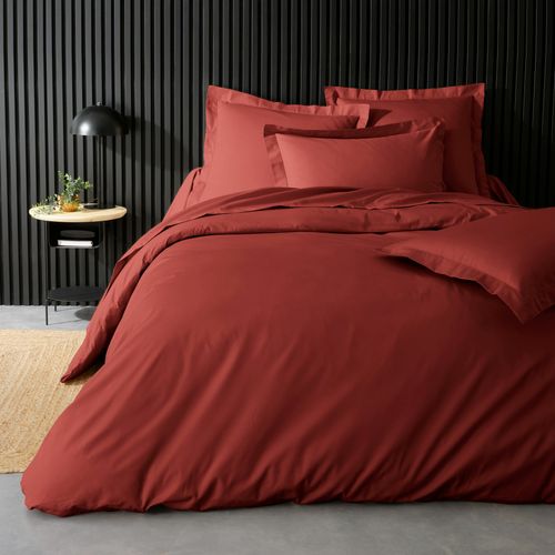 Taie De Traversin "percaline" 85x185cm Terracotta