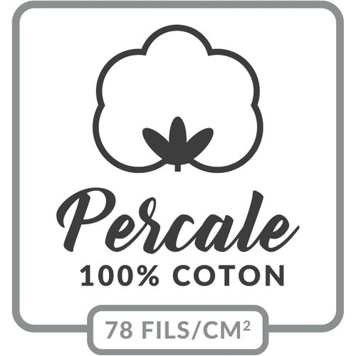 Drap Plat "percaline" 240x300cm Terracotta