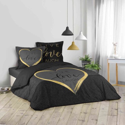 Parure De Lit Crazy Love Anthracite 240x220