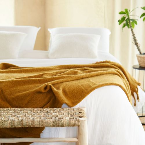 Parure De Lit Gaze De Coton Angelia Blanc 260x240