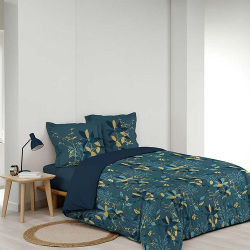 Parure De Lit Graminella Bleu Canard 240x220
