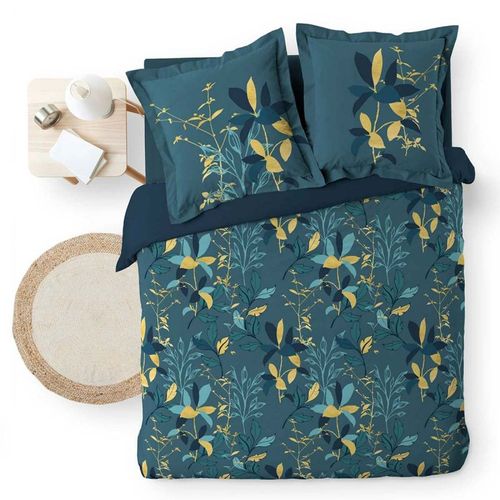 Parure De Lit Graminella Bleu Canard 240x220