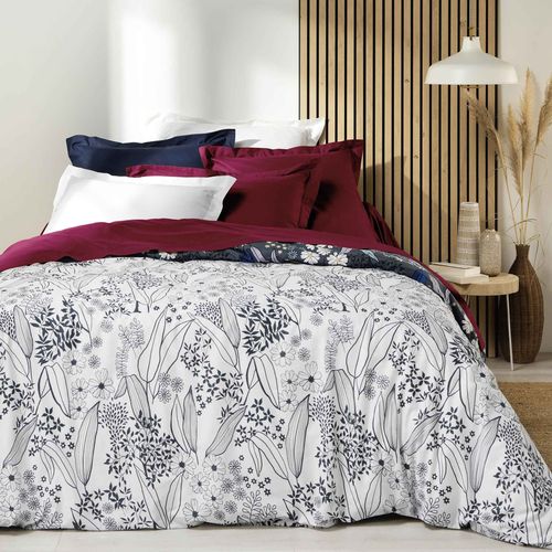 Drap Housse En Coton "biolina" 180x200cm Bordeaux