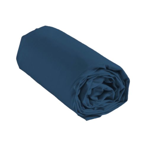 Drap Housse En Coton Biologique Bleu 180x200