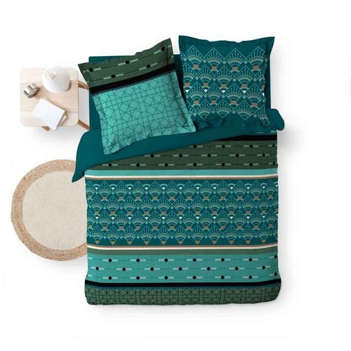 Parure De Lit 3 Pièces "leandro" 240x220cm Vert