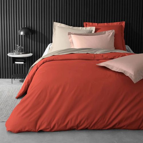 Housse De Couette "percaline" 220x240cm Tomette