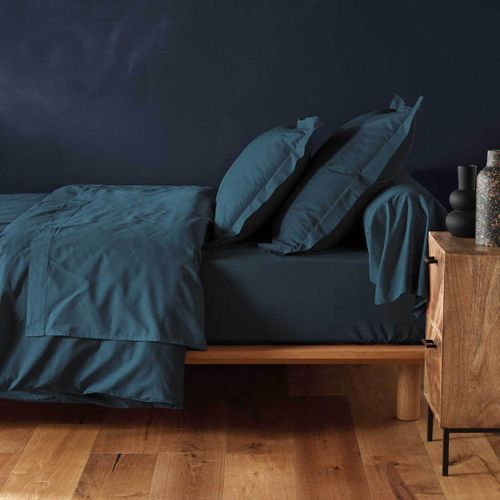 Drap Housse "lina" 160x200cm Bleu