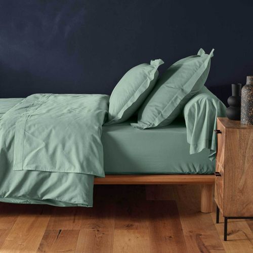 Drap Housse "lina" 180x200cm Sauge