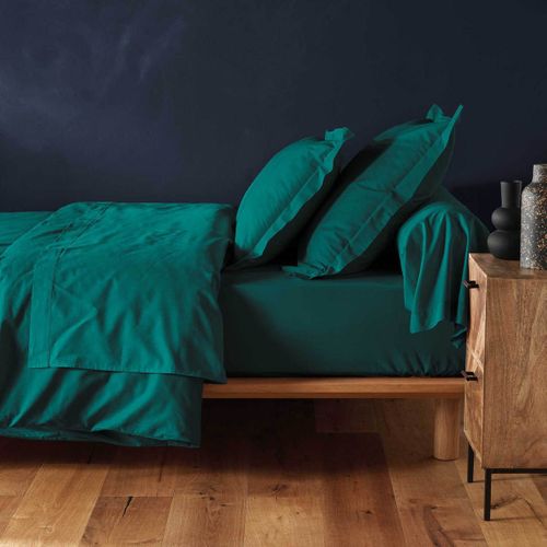 Drap Housse "lina" 180x200cm Emeraude