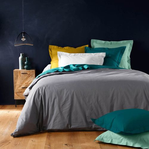 Housse De Couette "lina" 240x260cm Anthracite