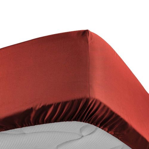 Drap Housse "percaline" 140x190cm Tomette