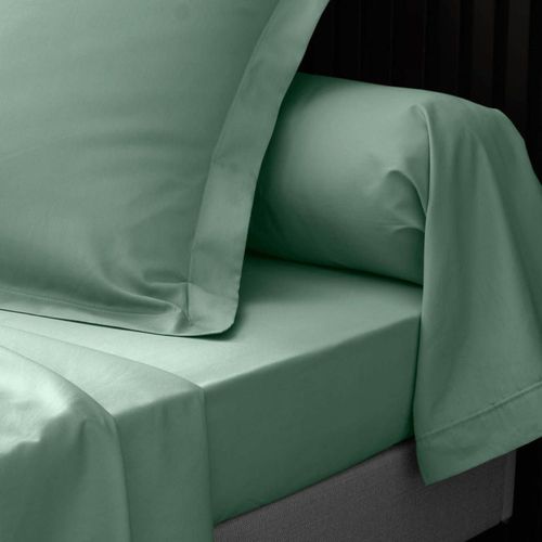 Drap Housse "percaline" 160x200cm Tilleul