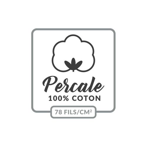 Drap Housse "percaline" 180x200cm Tilleul