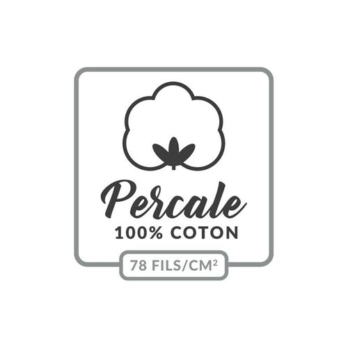 Housse De Couette "percaline" 220x240cm Sable