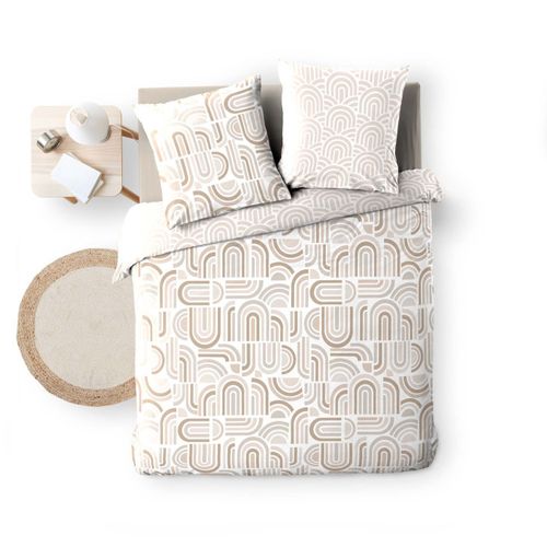 Parure De Lit 3 Pièces "pandoris" 240x220cm Beige