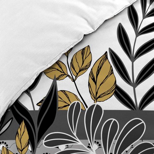 Parure De Lit 3 Pièces "catalia" 240x220cm Gris