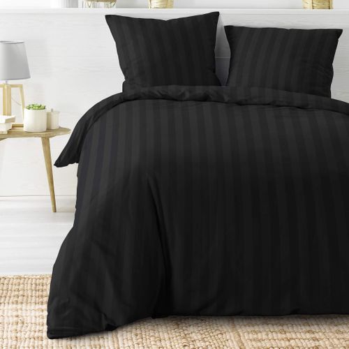 Parure De Lit Cleo Noir 240x220 Cm