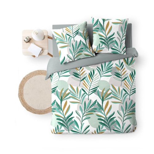 Parure De Lit 3 Pièces "louna" 240x220cm Vert