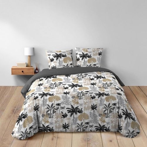 Parure De Lit 3 Pièces "scarlett" 240x220cm Gris