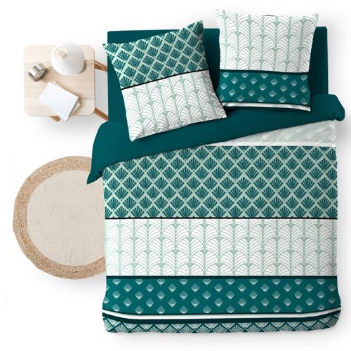 Parure De Lit Stria Emeraude 240x220