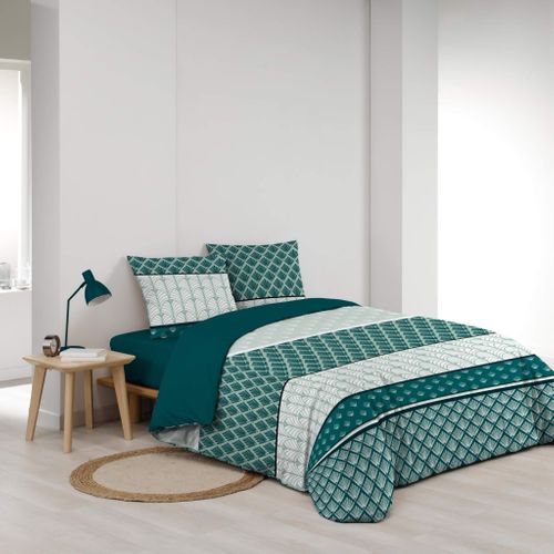Parure De Lit Stria Emeraude 240x220