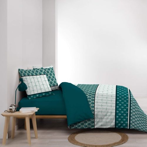 Parure De Lit Stria Emeraude 240x220