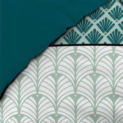 Parure De Lit Stria Emeraude 240x220