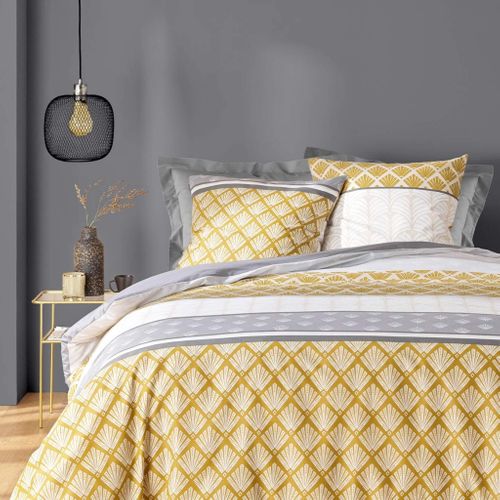 Parure De Lit Stria Ocre 240x220