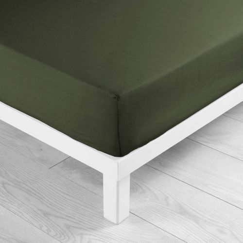 Drap Housse Microfibre Oscar Kaki 90x190 Cm